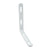 Slotted Pelmet bracket L Shaped - White